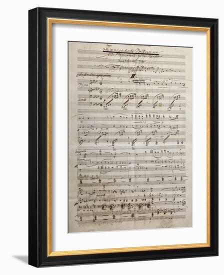 Autograph Sheet Music of Finnlandische Volksweisen-null-Framed Giclee Print