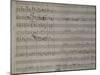 Autograph Sheet Music of Fuga Quattro Voci-null-Mounted Giclee Print