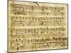 Autograph Sheet Music of Serenade for Three Voices-null-Mounted Giclee Print