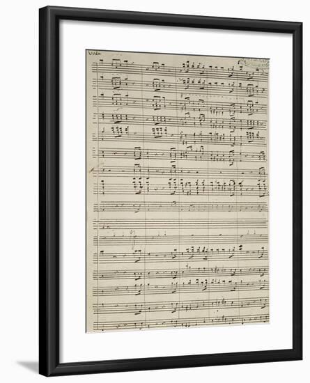 Autograph Sheet Music of Suite of La Marcia-null-Framed Giclee Print