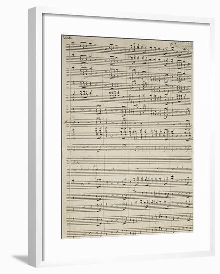 Autograph Sheet Music of Suite of La Marcia-null-Framed Giclee Print