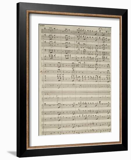 Autograph Sheet Music of Suite of La Marcia-null-Framed Giclee Print