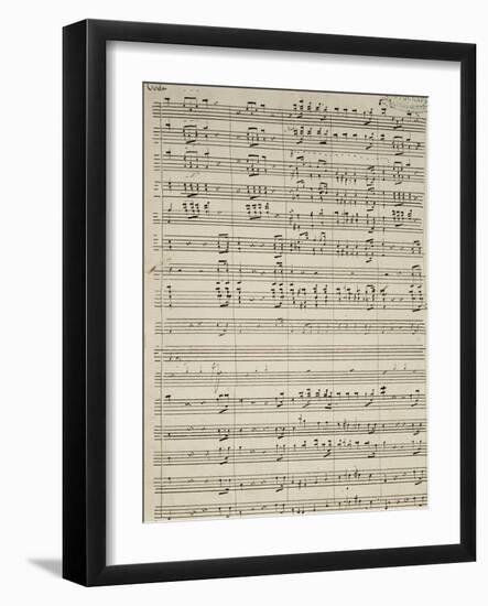 Autograph Sheet Music of Suite of La Marcia-null-Framed Giclee Print