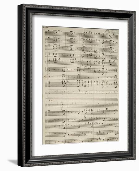 Autograph Sheet Music of Suite of La Marcia-null-Framed Giclee Print