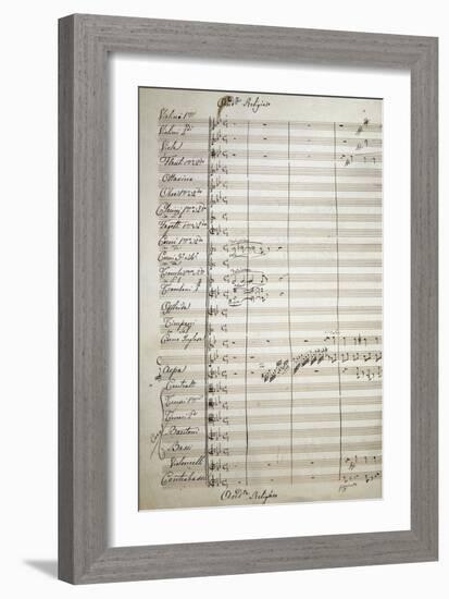 Autograph Sheet Music of the Masses, 1869-Saverio Mercadante-Framed Giclee Print