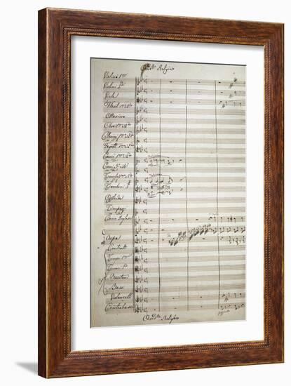 Autograph Sheet Music of the Masses, 1869-Saverio Mercadante-Framed Giclee Print