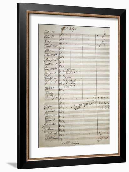 Autograph Sheet Music of the Masses, 1869-Saverio Mercadante-Framed Giclee Print