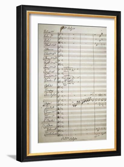 Autograph Sheet Music of the Masses, 1869-Saverio Mercadante-Framed Giclee Print