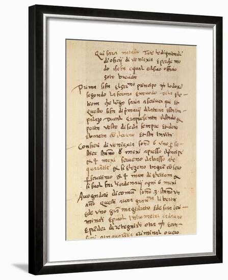 Autographed Page from Secreta Fidelium Crucis-null-Framed Giclee Print