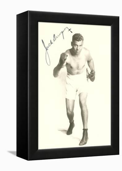 Autographed Photo of Jack Dempsey-null-Framed Stretched Canvas