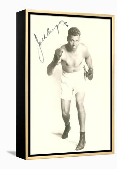 Autographed Photo of Jack Dempsey-null-Framed Stretched Canvas
