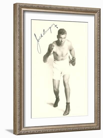 Autographed Photo of Jack Dempsey-null-Framed Art Print