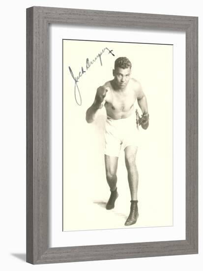 Autographed Photo of Jack Dempsey-null-Framed Art Print