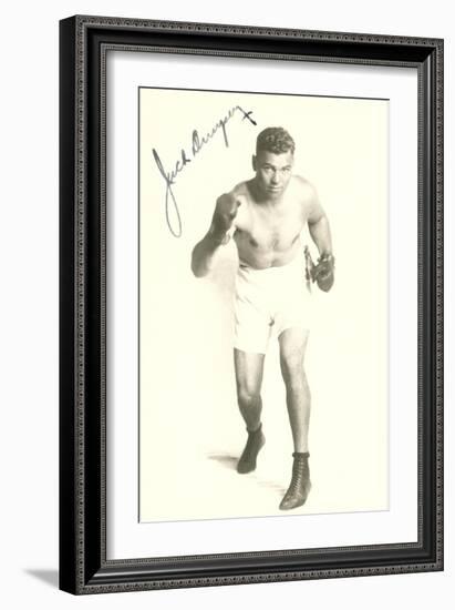 Autographed Photo of Jack Dempsey-null-Framed Art Print