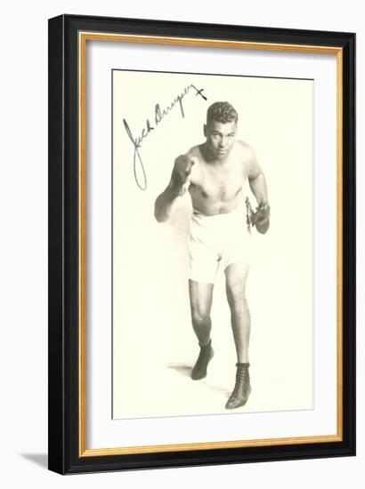 Autographed Photo of Jack Dempsey-null-Framed Art Print