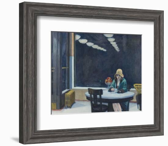 Automat, 1927-Edward Hopper-Framed Art Print