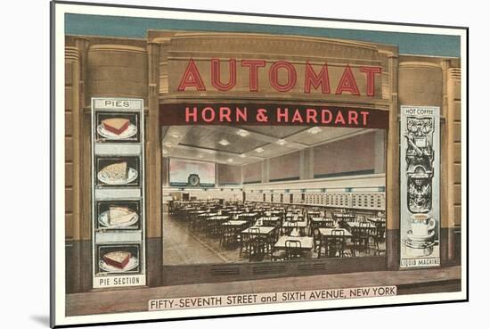 Automat, Horn and Hardart, New York City-null-Mounted Art Print