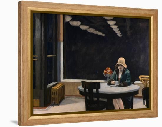 Automat-Edward Hopper-Framed Premier Image Canvas