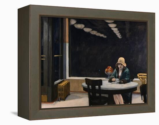 Automat-Edward Hopper-Framed Premier Image Canvas