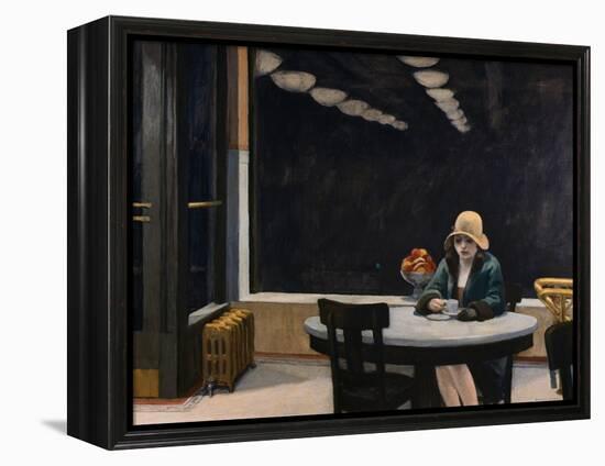 Automat-Edward Hopper-Framed Premier Image Canvas