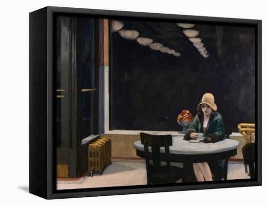 Automat-Edward Hopper-Framed Premier Image Canvas
