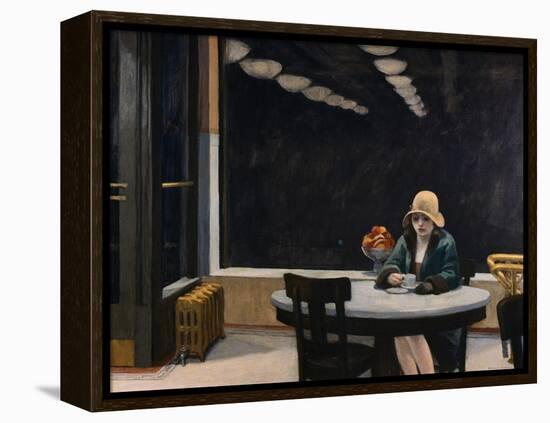 Automat-Edward Hopper-Framed Premier Image Canvas