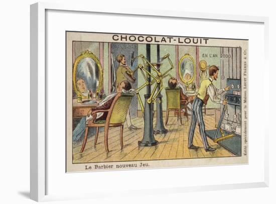 Automated Barber's Shop in the Year 2000-null-Framed Giclee Print