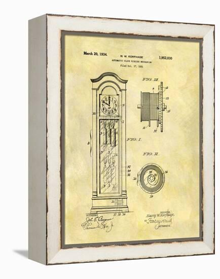 Automatic Clock Winding Mechan-Dan Sproul-Framed Stretched Canvas