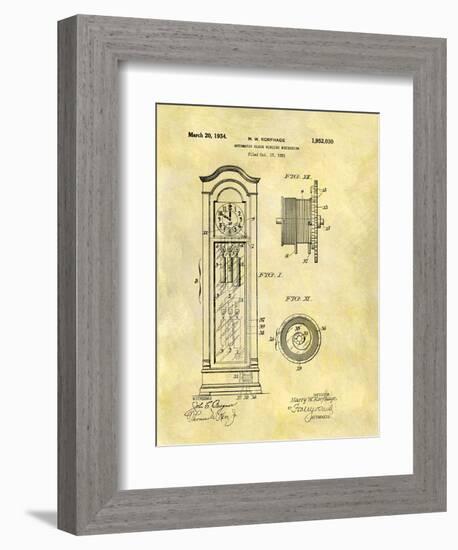 Automatic Clock Winding Mechan-Dan Sproul-Framed Art Print