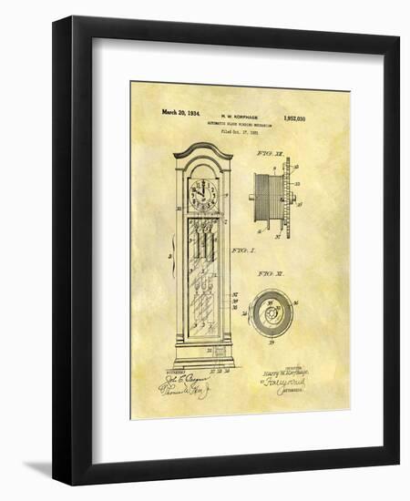 Automatic Clock Winding Mechan-Dan Sproul-Framed Art Print