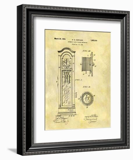 Automatic Clock Winding Mechan-Dan Sproul-Framed Art Print