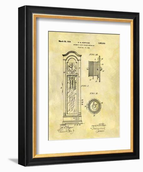 Automatic Clock Winding Mechan-Dan Sproul-Framed Art Print