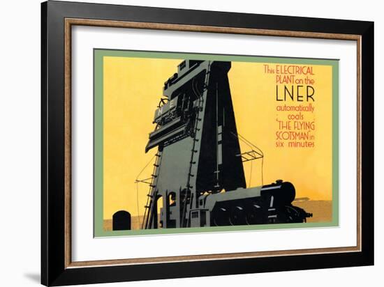 Automatic Coal in Six Minutes, The Flying Scotsman-null-Framed Art Print