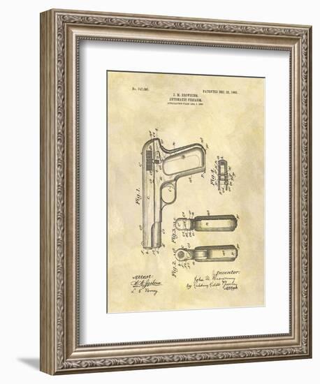 Automatic Firearm, 1902-Dan Sproul-Framed Art Print