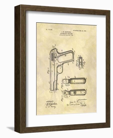 Automatic Firearm, 1902-Dan Sproul-Framed Art Print