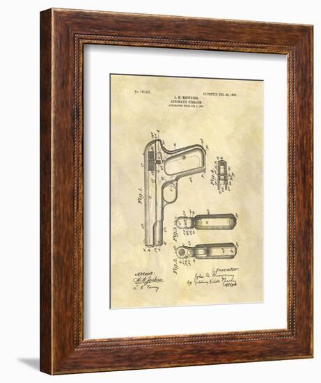 Automatic Firearm, 1902-Dan Sproul-Framed Art Print