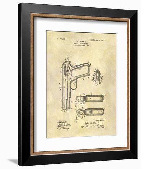 Automatic Firearm, 1902-Dan Sproul-Framed Art Print