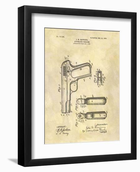 Automatic Firearm, 1902-Dan Sproul-Framed Art Print