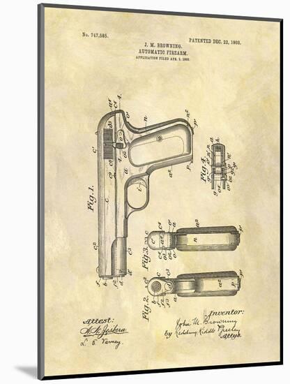 Automatic Firearm, 1902-Dan Sproul-Mounted Art Print