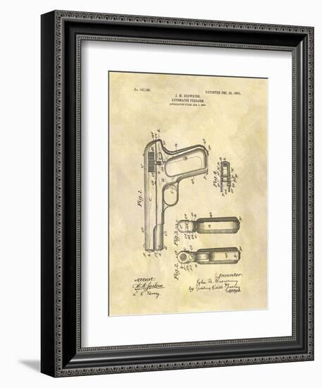 Automatic Firearm, 1902-Dan Sproul-Framed Art Print