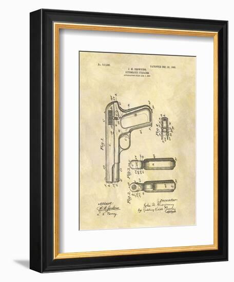 Automatic Firearm, 1902-Dan Sproul-Framed Art Print