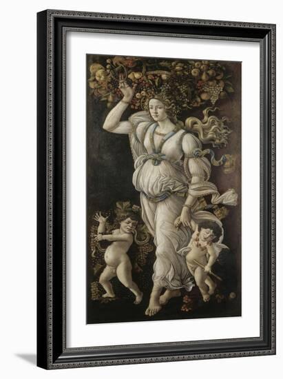 Automne ou Allégorie contre l'abus du vin-Sandro Botticelli-Framed Giclee Print