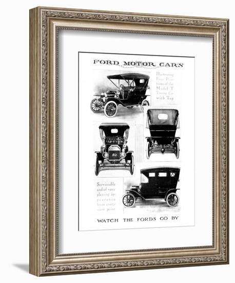 Automobile Advertisement-null-Framed Giclee Print