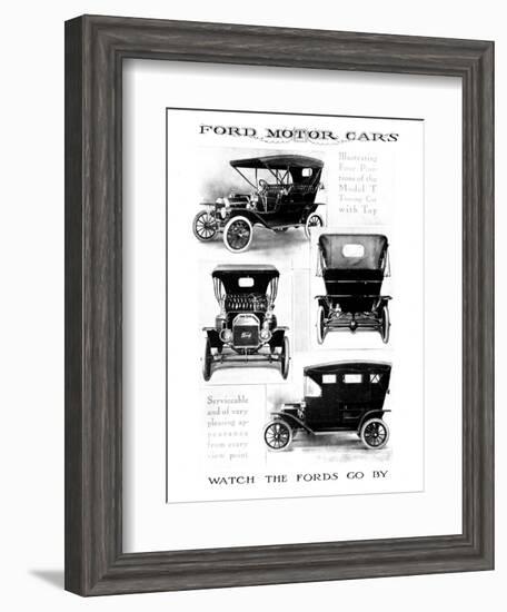 Automobile Advertisement-null-Framed Giclee Print