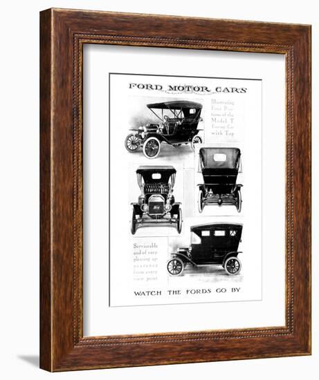 Automobile Advertisement-null-Framed Giclee Print