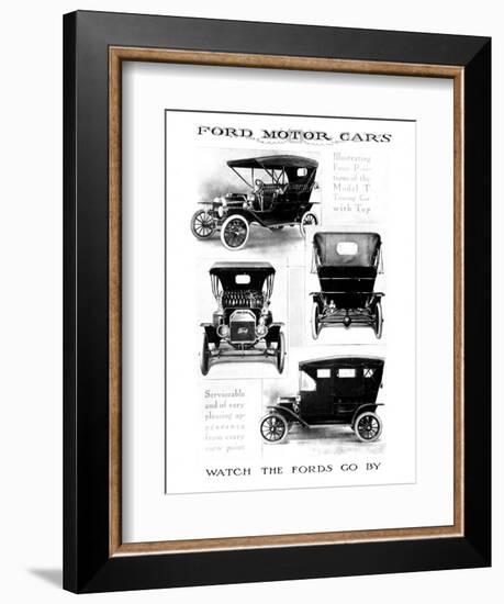 Automobile Advertisement-null-Framed Giclee Print