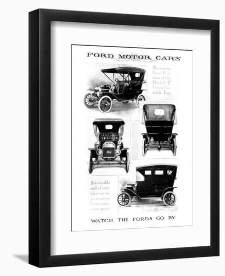 Automobile Advertisement-null-Framed Giclee Print