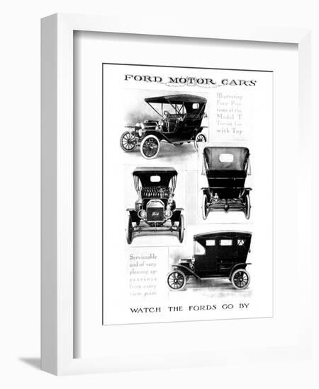 Automobile Advertisement-null-Framed Giclee Print