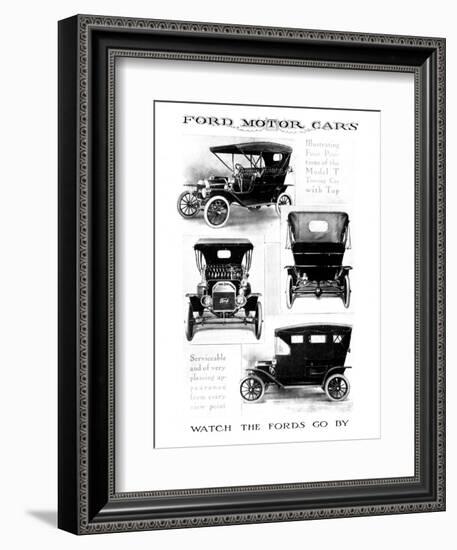 Automobile Advertisement-null-Framed Giclee Print