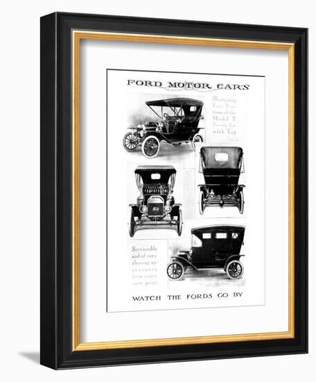 Automobile Advertisement-null-Framed Giclee Print